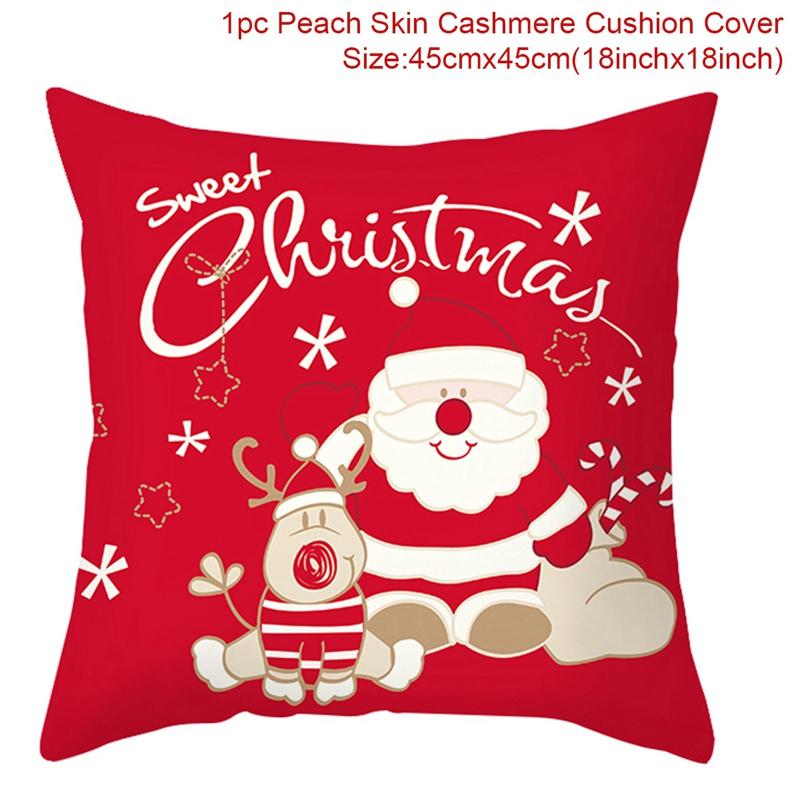

Украшение дома рождественская наволочка с рисунком санты и оленя наволочка для спальни гостиной 45x45 см funda de almohada 40X40CM
