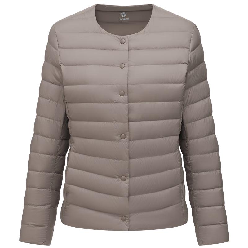 

Tanboer Women s Lightweight Collarless Short Down Jacket TB5330112A L (170cm)