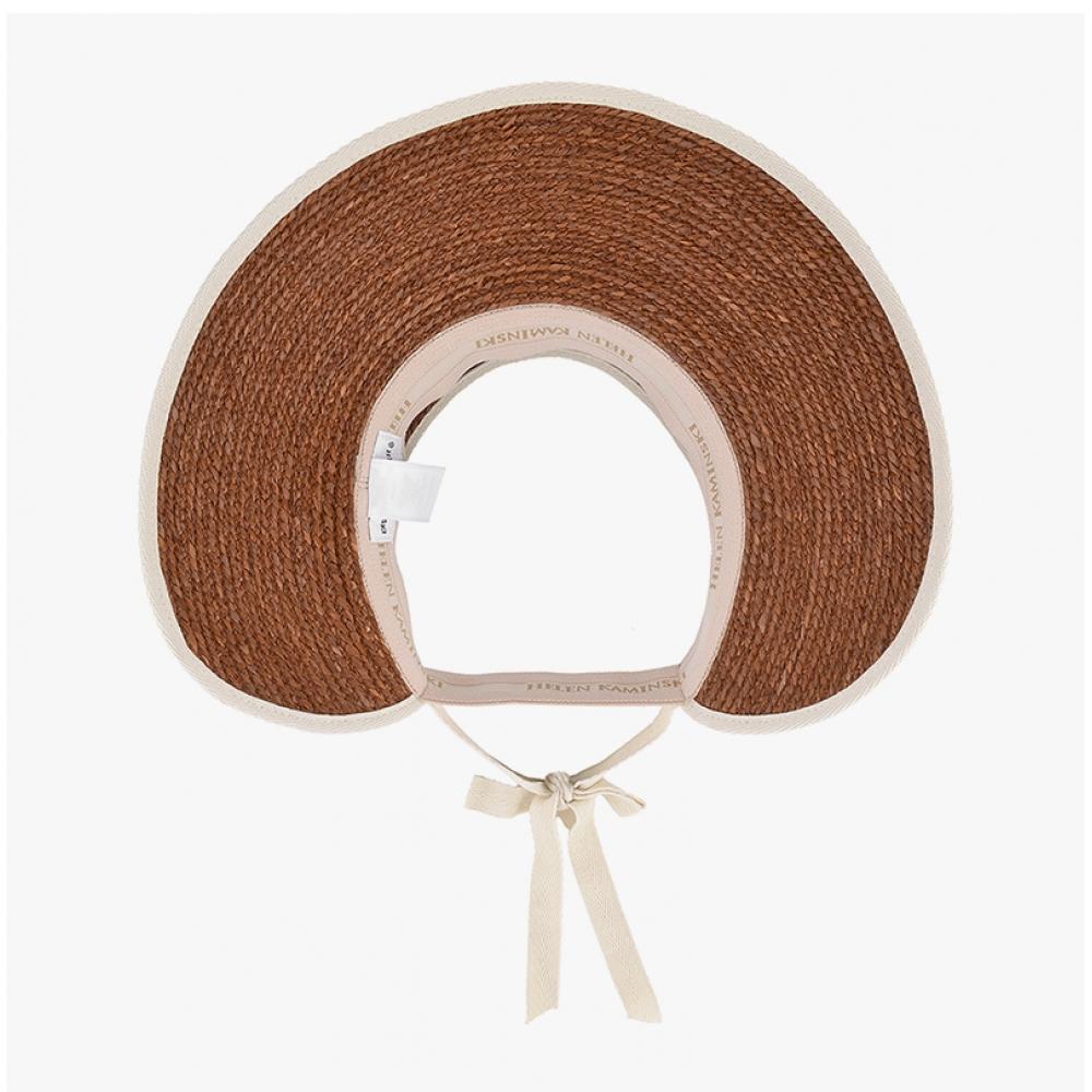 Helen Kaminski Mita Nutshell Sand Visor Sun Cap Hat50220