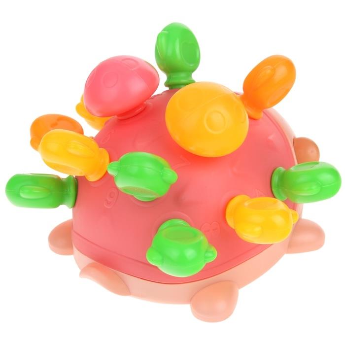 Montessori Educational Sensory Hedgehog Removable Spikes Sorter Blocks - Red