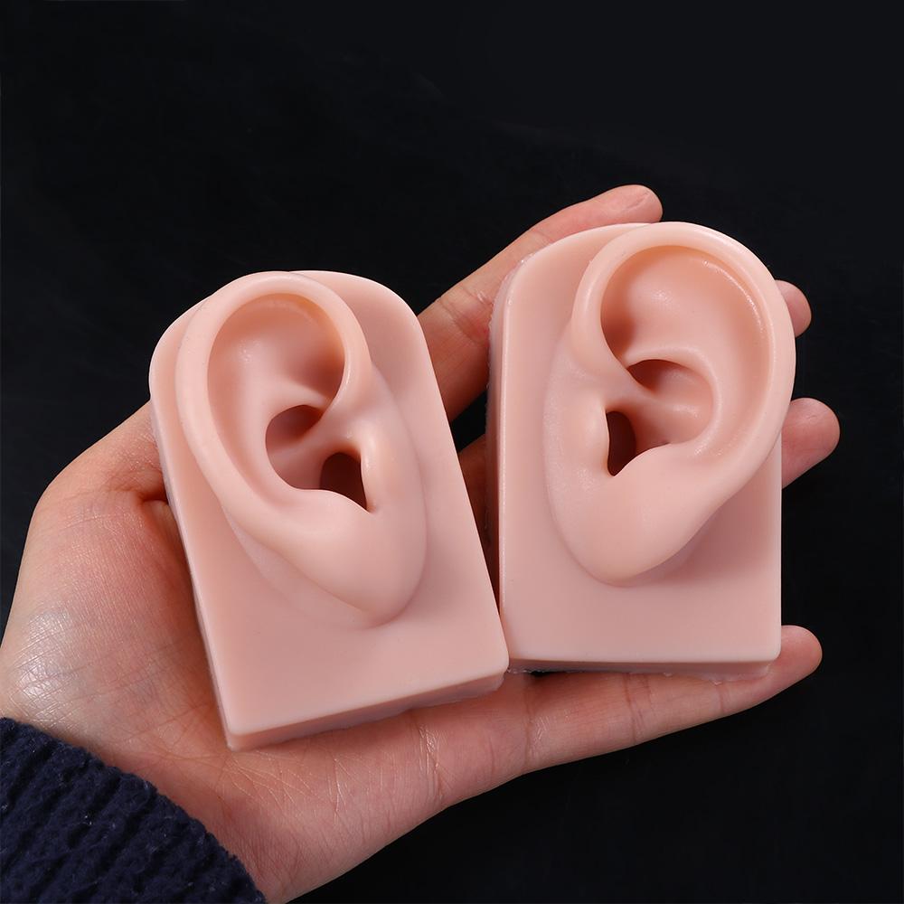 Tools Body for Hearing Teaching Simulation Ear Jewelry Earrings Display Silicone Ear Model Fake Ear