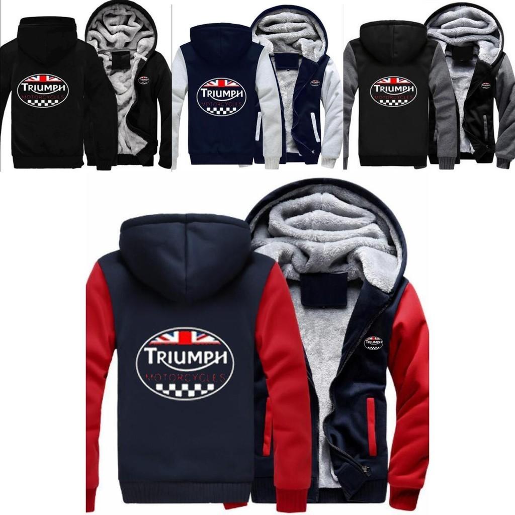 Triumph Hoodies Sweatshirts Fashionable Warm Winter Jacket Coat With Thicken Zip Cardigan