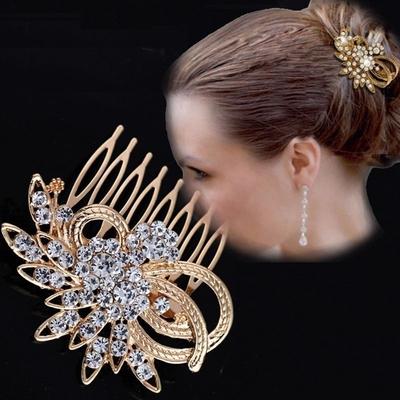 Agrafă De Păr Strass Agraf Pieptene Pentru Barrette Coiffă De Mireasă Fete Accesorii De Păr