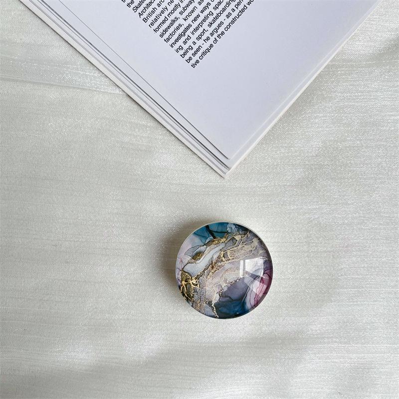 Transparenter Kristallkugel-Handyhalter: Kreativer Einziehbarer Ständer für Faule Desktop-Nutzung