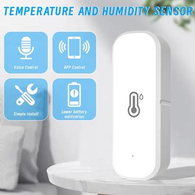 Zigbee Temperatur-Feuchtigkeitssensor Innen Außen Hygrometer Thermometer Detektor Smart Life Fernbedienung Mit Alexa Google