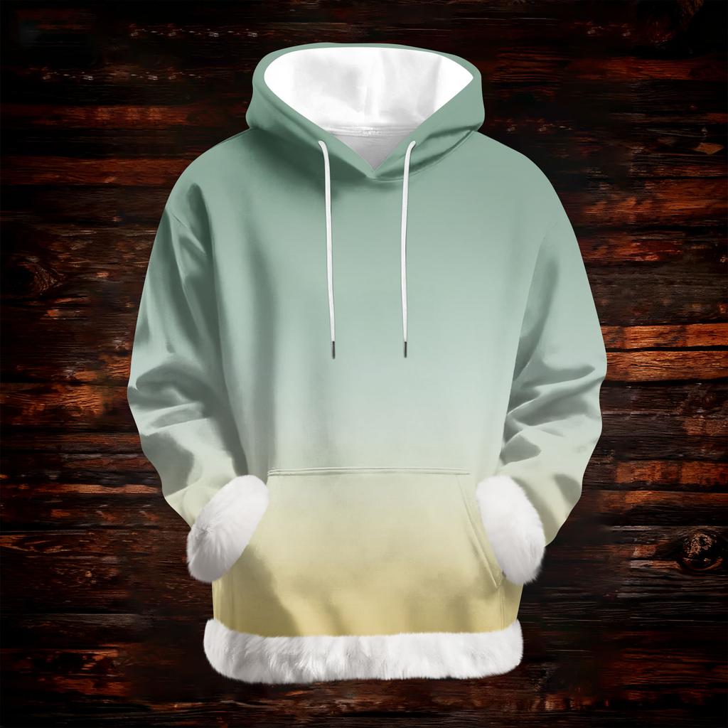 Damen Casual Mode Print Langarm Kapuzenpullover Top