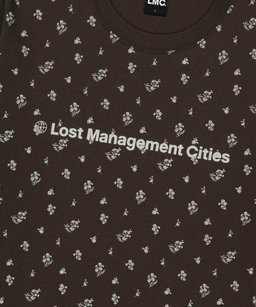 LMC Fn Og Long Slv Tee Flower Brown