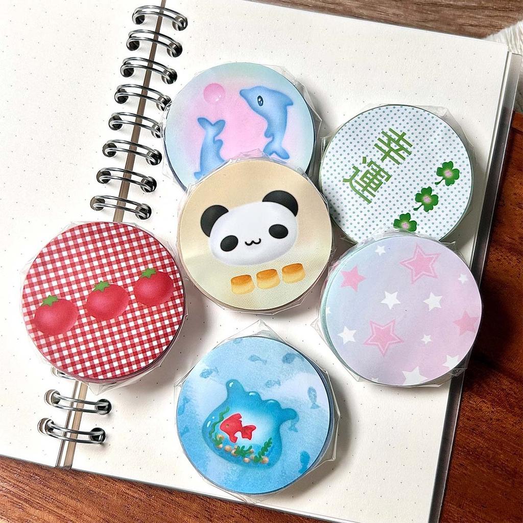 Washi Tape with Sand-Coated Shimmer Film Cute Tomato Deco Washi Tape Kawaii Four-leaf Clover Masking Tape with Release Paper