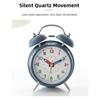 Battery Operated Children's Alarm Clock Portable Bell Alarm Clock Retro Alarm Clock  Bedroom Decor