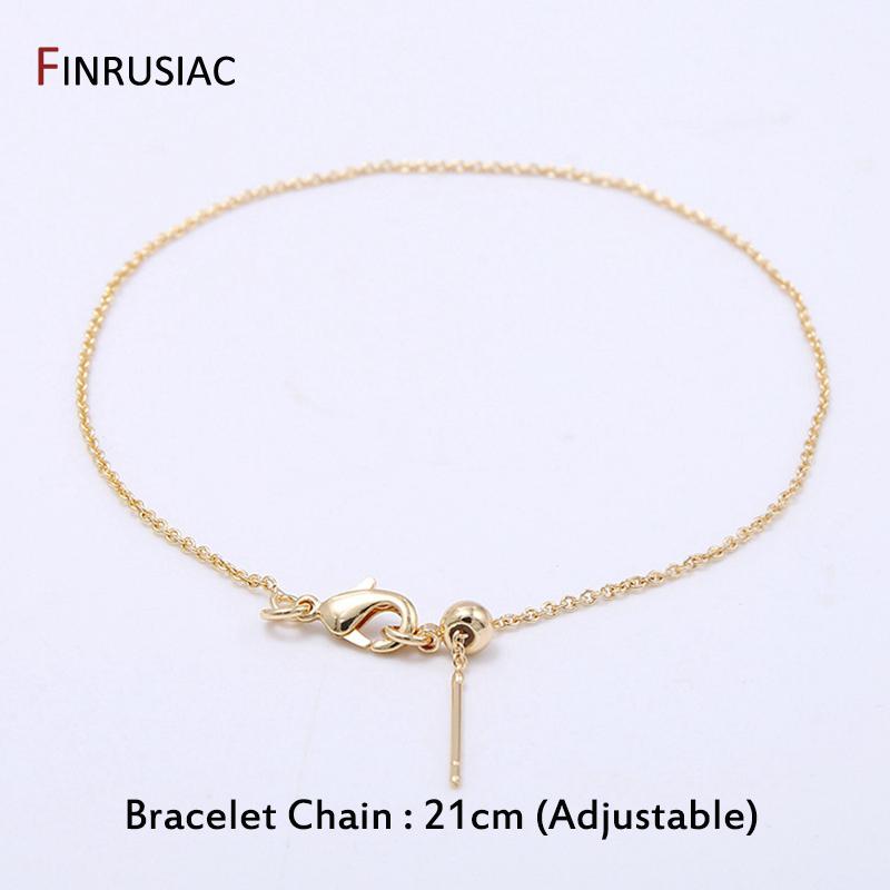 14K Gold Plated Chain For Making Pendant Necklace Adjustable Slide Positioning Bead Chain Accessories 1 piece
