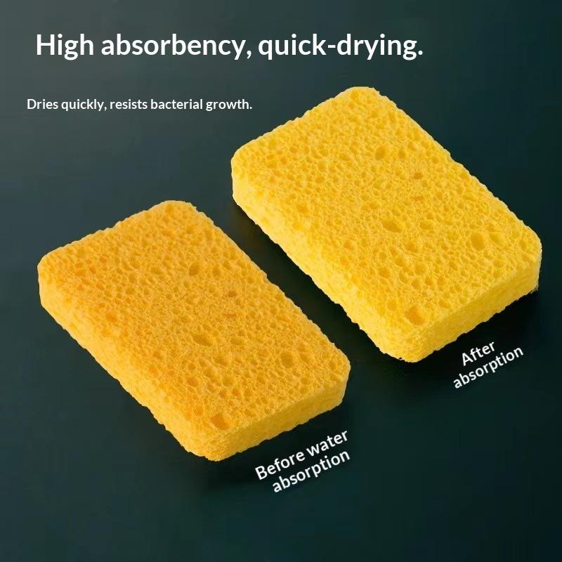Dishwashing Sponge Wipe Kitchen Brush Decontamination Cotton Double-sided Household Brush Dishes Brush Pot Artifact Scouring Cloth