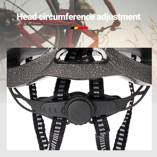 Fahrradhelm Atmungsaktiv Stoßdämpfend Einheitsgröße Komfort mit Polster Visier Mountainbike-Helm für Männer Frauen