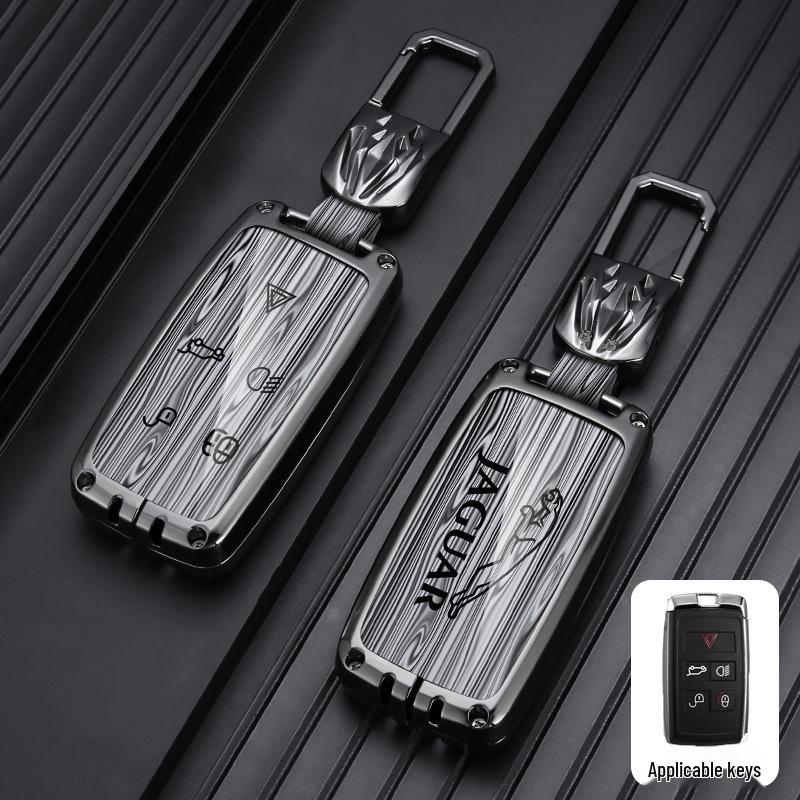 23 Jaguar XFL/XEL/F-Pace/XJL/F-Type/E-Pace Key Case with Metal Buckle for Men & Women