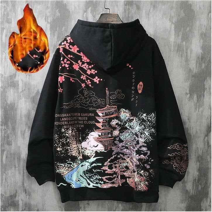 

Женский спортивный свитер с капюшоном и подкладкой на осень и зиму, с длинными рукавами и принтом в виде букв, свитшот с капюшоном в этническом стиле больших размеров XS