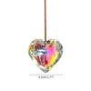 Crystal Heart-shaped Prism Crafts Window Door Ornaments Chandelier Rope Pendant