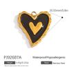 Cross-border Stainless Steel Jewelry Accessories Heart-shaped Flower Pendant Accessories Platedaccessories for Women
