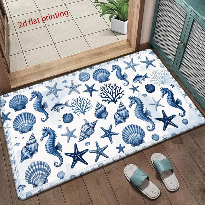 

Oceanic Sea Creatures Living Room Decoration Home Sofa Non-Slip Carpet Study Bedroom Tatami Children S Soft Floor Mat 40x60cm
