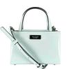 Kate Spade Sam Icon Shoulder Bag Handbag Leather Light Blue Women KB1630084 Used