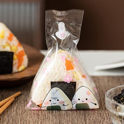 50 Stuks Lieve Cartoon Voor Driehoekige Rijstbal Wegwerp Verpakkingszak Nori Onigiri Sushi Zak Sushi Maakvorm Bento Accessoires