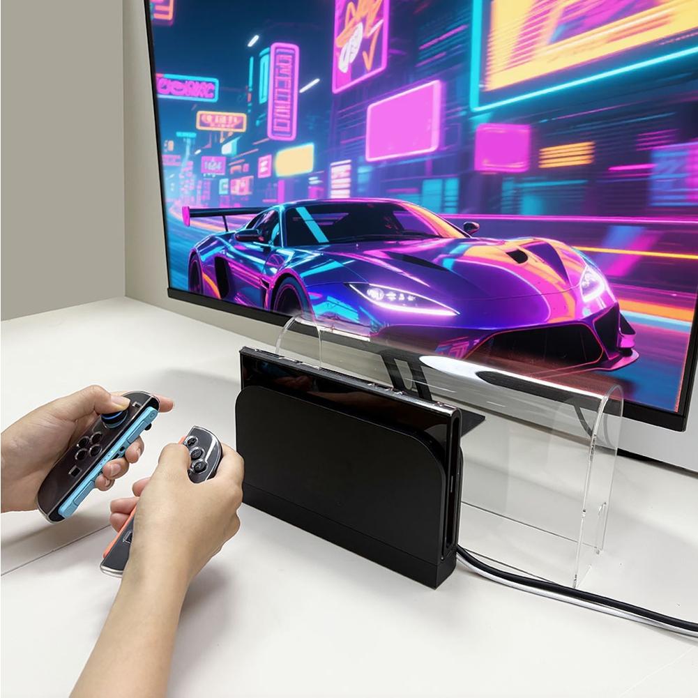 For Switch 2 dust-Proof cover, Anti-Scratch game console Protective Cover Transparent acrylic base