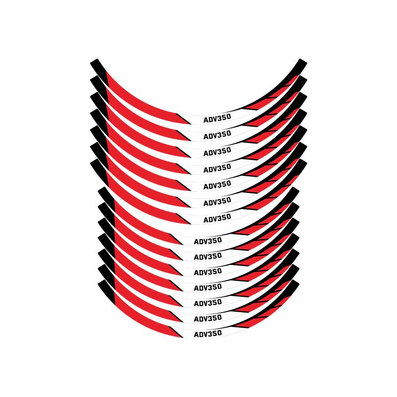 Used For HONDA ADV 350 2025 Motorcycle Wheel Rim Area Reflective Hub Protection Decorative Stickers Kits Can Choose Color