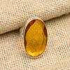 Honey Topaz Gemstone Handmade 925 Solid Sterling Silver Ring Jewelry For Her