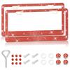 1/2Pcs 31*16cm Car Bling Crystal License Plate Frame Women Rhinestone License Plate Frame Cover Holder Car Accessories