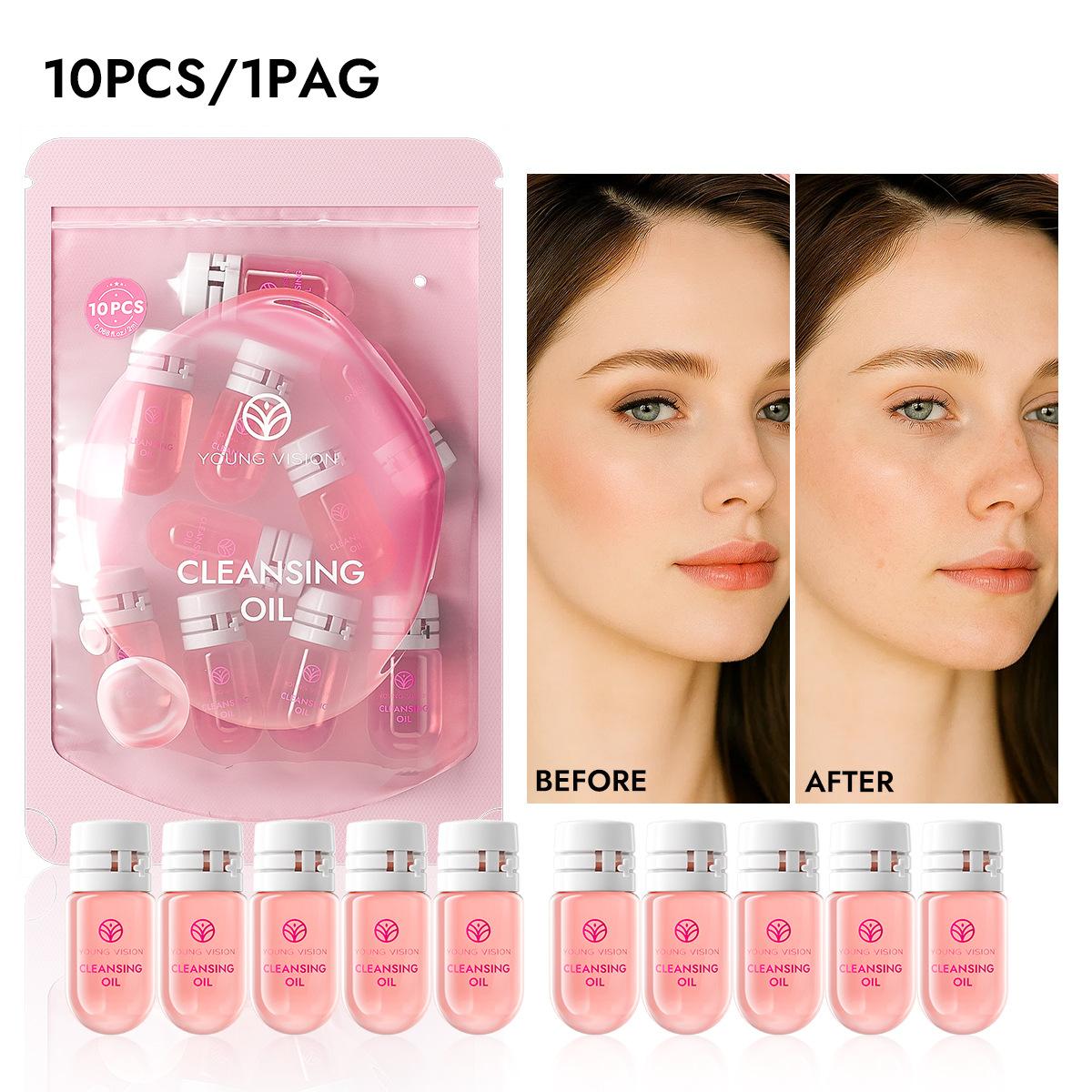 

5 шт./10 шт. Масло для снятия макияжа Time-to-drawing Дорожная упаковка Портативное Очищающее Омолаживающее кожу Интегрированное Масло для снятия макияжа 10pcs