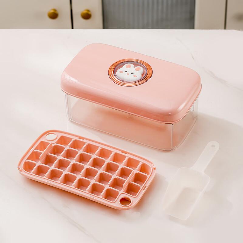 LISM Press Ice Tray with Lid and Scoop