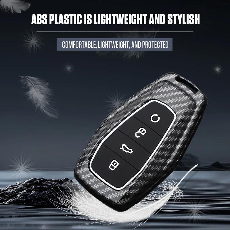 Interior Mouldings Car Smart Key Cover Case Shell Fob For Geely Coolray X6 X7 Emgrand Global Hawk GX7 Holder KeyChain Protector