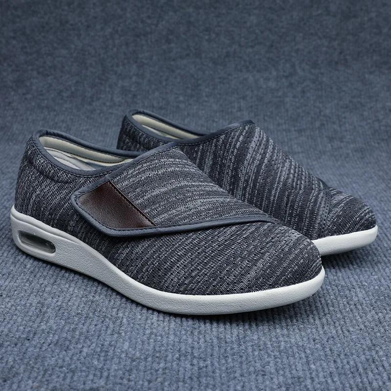 Breathable Non Slip Shoes for Middle-aged and Elderly People Light Casual Walking Shoes Adjustable Elastic Shoes