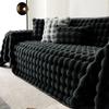 Luxusní plyšový přehoz na pohovku z imitace králičí kožešiny, zimní teplá nadýchaná deka, super měkký hladký zesílený sametový potah na pohovku