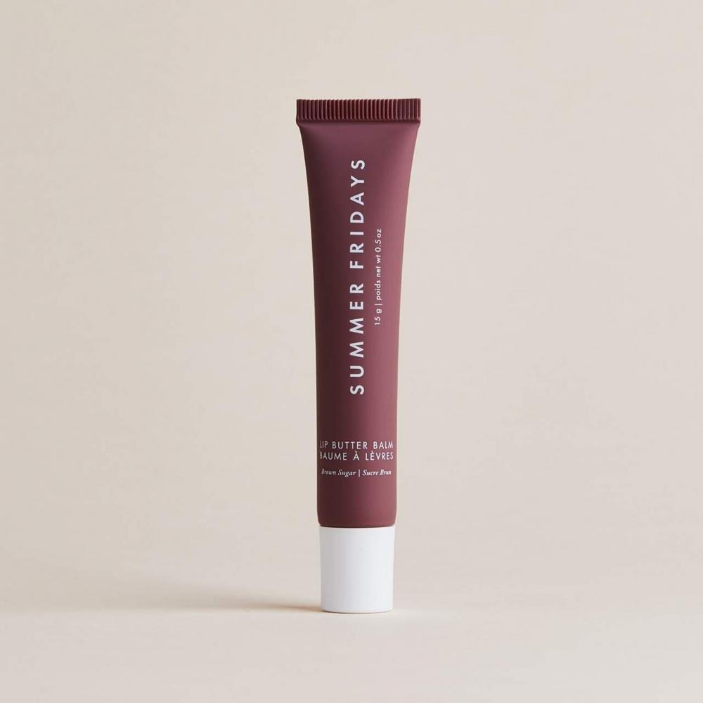 Summer Fridays Lip Butter Balm Treatment For Hydration + Nourishing Shine Brown Sugar   Sheer Nude