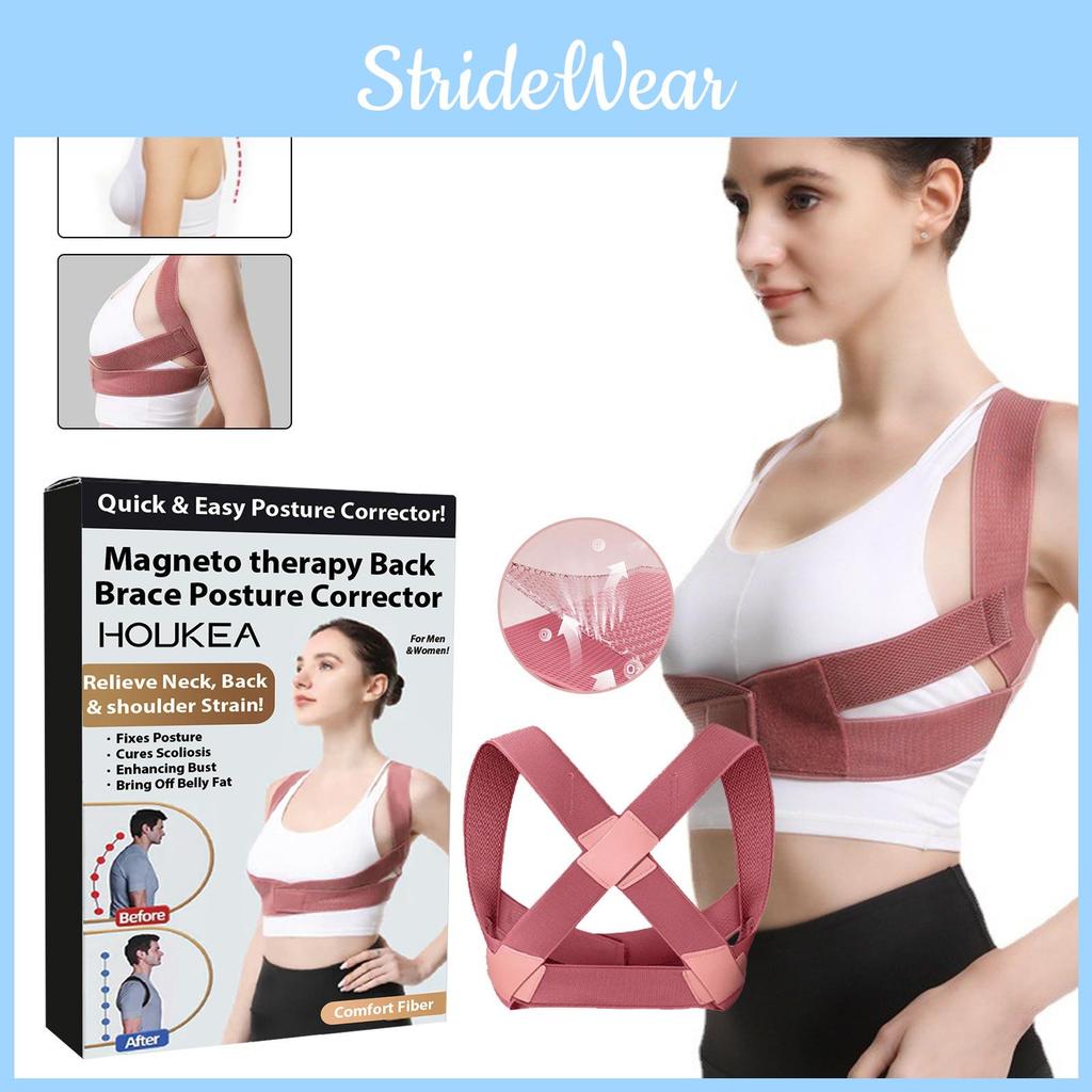 Houkea Back Support Posture Corrector Soft And Breathable Material For All-day Comfort