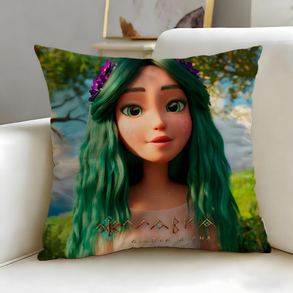 Animated Mavka The Forest Song Cushion Cover Soft EasyWash Pillow Case Versatile for Couch Bed Travel and Office