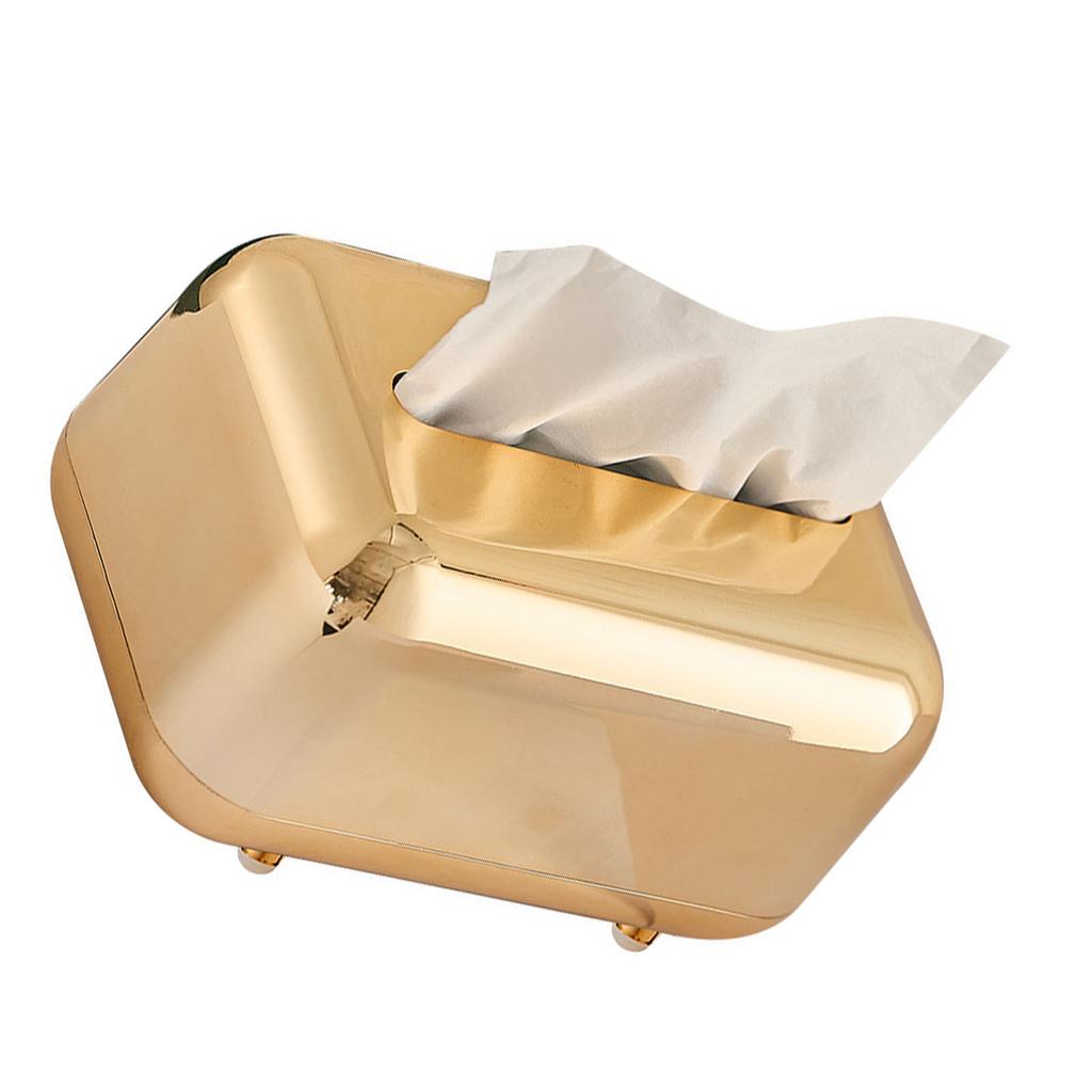 Galwanizowany Pudełko na Chusteczki Domowe Biurkowe Innowacyjne Pudełko do Przechowywania Chusteczek Retro Pudełko na Chusteczki dla