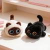 Cute Big Eyes Cat Plush Toy Realistic Texture Siamese Cat  Plush Doll  Birthday Gift