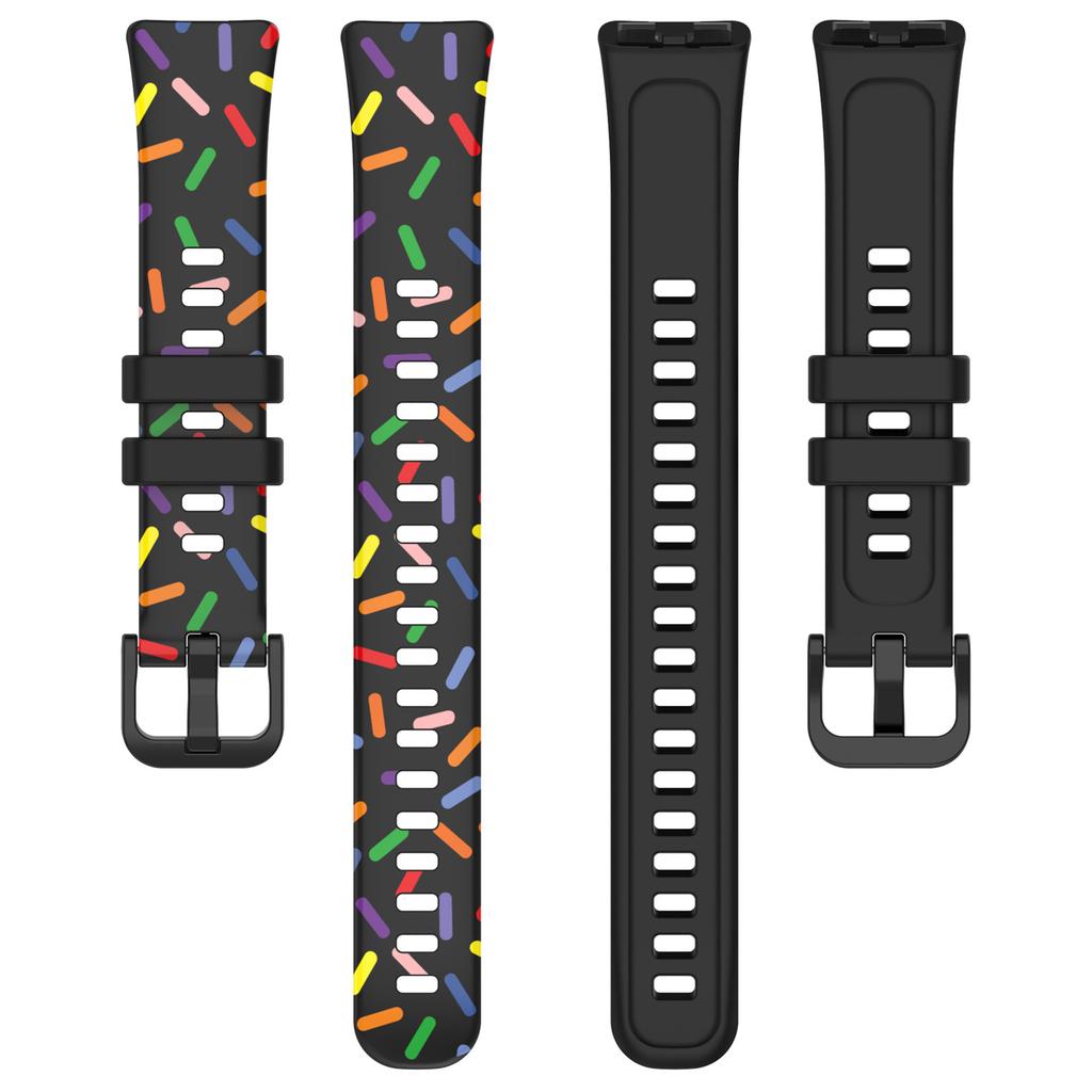For Huawei Band 8/Band 8 NFC/Band 9/Band 9 NFC Colorful Spotted Silicone Strap Replacement Watch Band