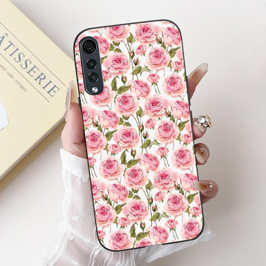 For LG Velvet 4G 5G UW Phone Case Velvet LM-G900 Back Cover Soft Matte Silicone Slim Fundas Lovely Panda Rabbit Flower Cartoon