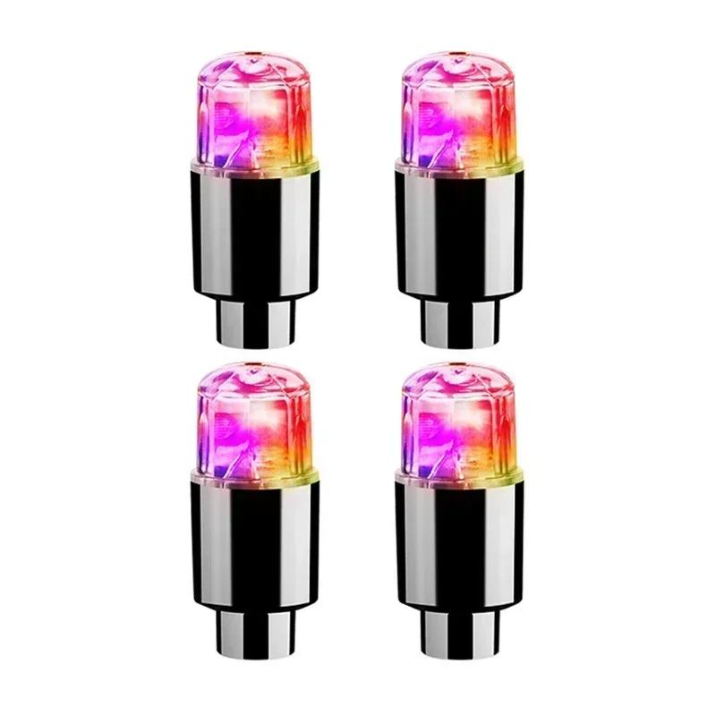 Car Tire Valve Cap Lights Multi-Color Flash Durable LED Tire Lights Cap For Car Moto Bicycles Electric Vehicles Tire Valve Cap