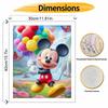 Disney Mickey Mouse Balloons oil paint by numbers painting kit handmade diy home decor gifts colorful landscape art painting canvas