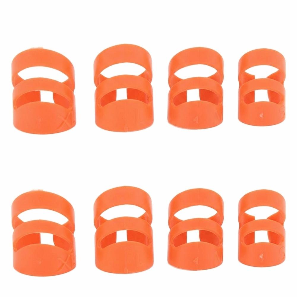 8PCS Multiple Sizes Fingertip Protector Adjustable Instrument Accessory Set  Stringed Instrument