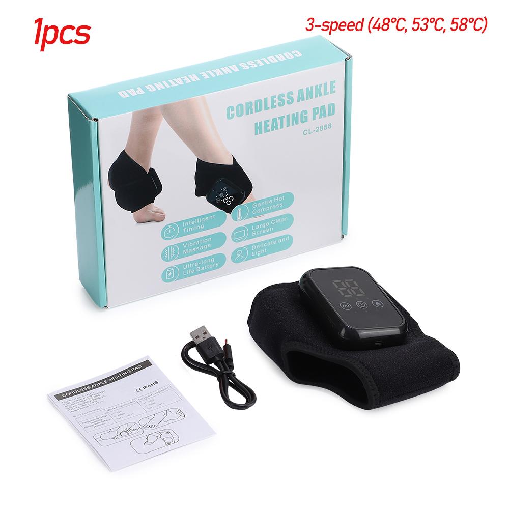Heating Foot Massager Electric Vibration Relaxation Ankle Massager Warm Ankle Brace Joint Sprain Support Ankle Protection