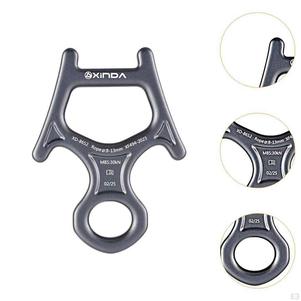 3KN 8-Figur Abseilgerät Sicherungsgerät Schwerlast Tragbar Sichern für Hochgebirgs-Chirurgische