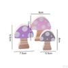3Pcs Wooden Mushroom Building Blocks Ornaments Room Decor Colorful Wood Photo Props Home