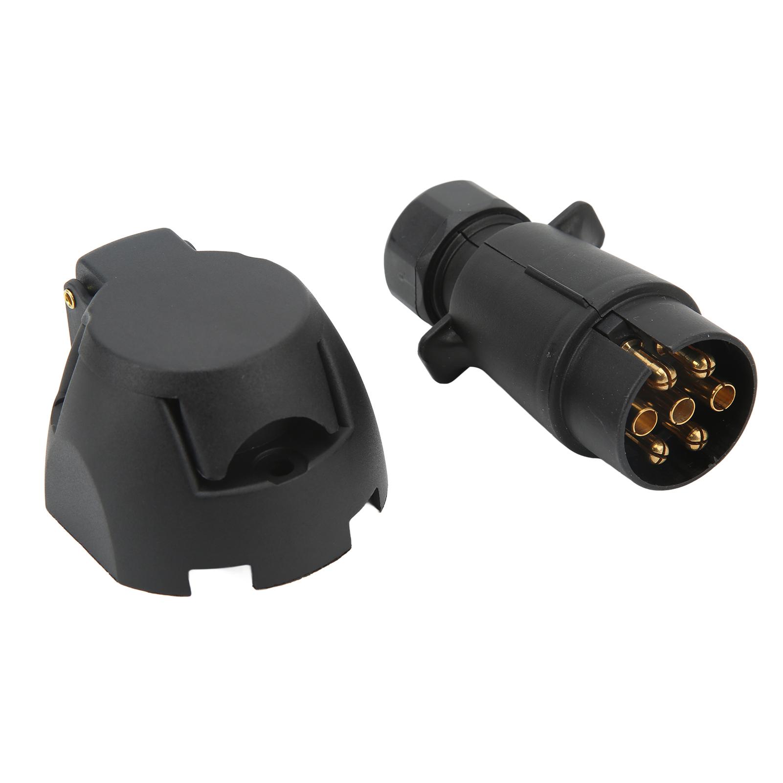 

7-контактная вилка прицепа розетка с прокладкой комплект кронштейна разъем жгута проводов для моторной лодки RV