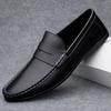 Leather men's shoes summer new driving flat casual style men's shoes trendy fashion outdoor lazy loafers men's shoes