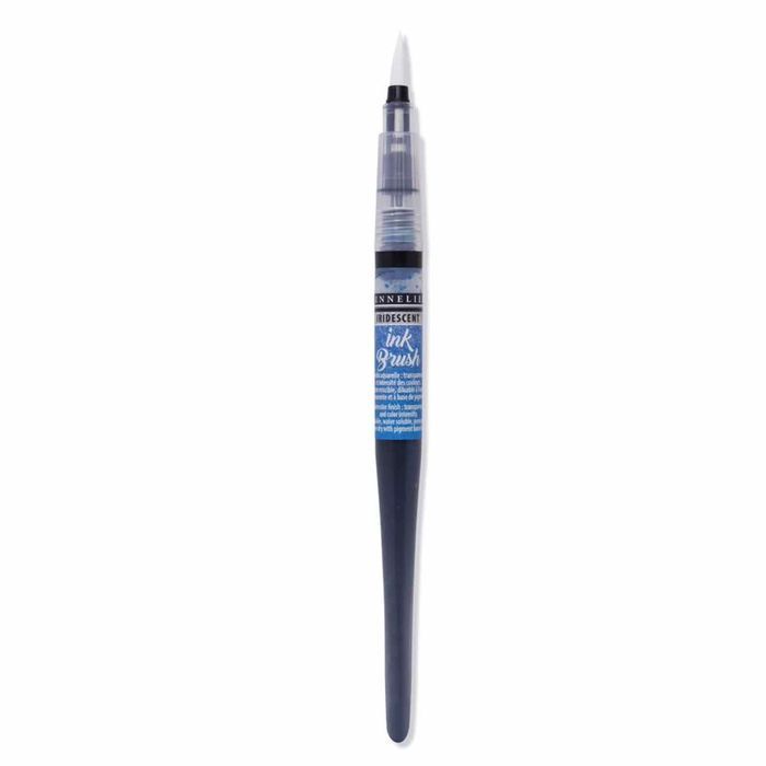 Pinceau pré-rempli - Ink Brush - Turquoise irisé - Sennelier