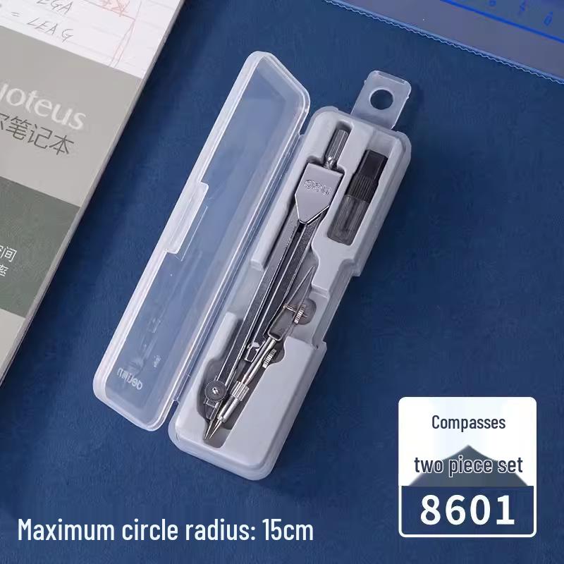 Deli 8601 Student Compass Set for Exams, Engineering & Technical Drawing