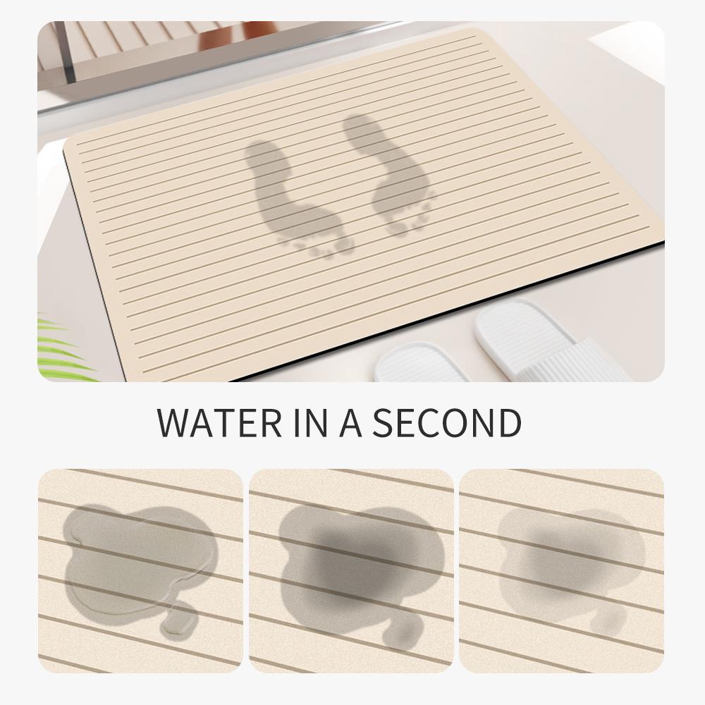 Kitchen Absorbent Mat 180cm Diatomite Mud Floor Mat Non-slip Area Rug for Home Decoration